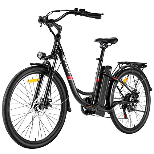 VIVI E-Bike Elektrofahrrad Damen, 26 Zoll Pedelec Citybike Elektrisches Fahrrad Elektrofahrräder mit Abnehmbarer 288Wh/360Wh Lithium-Batterie, Shimano 7-Gang E Bike Damen Herren