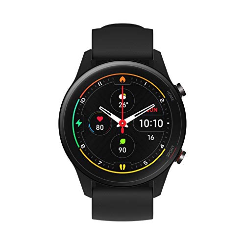 Xiaomi Mi Watch Smartwatch, für Damen, Herren, mit 1,39 Zoll, AMOLED-Display, GPS, Herzfrequenzmonitor, 117 Trainingsmodi, 5 ATM (Schwarz)