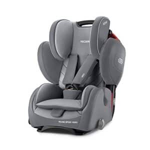 Recaro Kids, Young Sport Hero Kindersitz, Auto Kindersitz (9-36 kg), Gruppe 1-2-3, Komfort und Sicherheit, Universeller Einbau, Verstellbar, Patent Hero Sicherheitssystem, Aluminium Grey