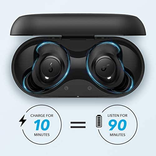Soundcore Life Dot 2 True Wireless Kopfhörer: 100h Akkulaufzeit, 8mm Audiotreiber, fantastischer Sound, bequeme AirWings, Bluetooth 5, ideal für unterwegs, Sport, Workout und Reisen. – Bild 5