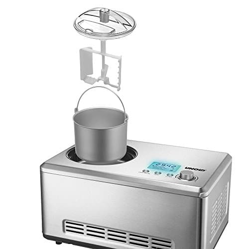 Unold 48876 Eismaschine Nobile Edelstahl 2 Liter vollautomatisch selbstkühlender Kompressor LCD-Display – Bild 2
