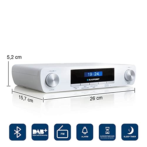 Küchenradio, unterbaufähig,DAB ,Bluetooth, LED,Timer, Blaupunkt, KRD, € 50,00