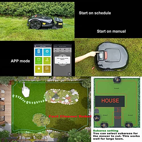 RoboterRasenmäher für Flächen bis zu 3600 m2, automatisch aufladbar
