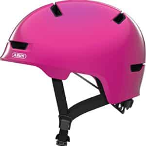 ABUS Kinderhelm Scraper 3.0 Kid - Robuster Fahrradhelm mit Hartschale - zum Biken, Skateboarden & Longboarden - für Jungs und Mädchen - Pink Glänzend, Größe S