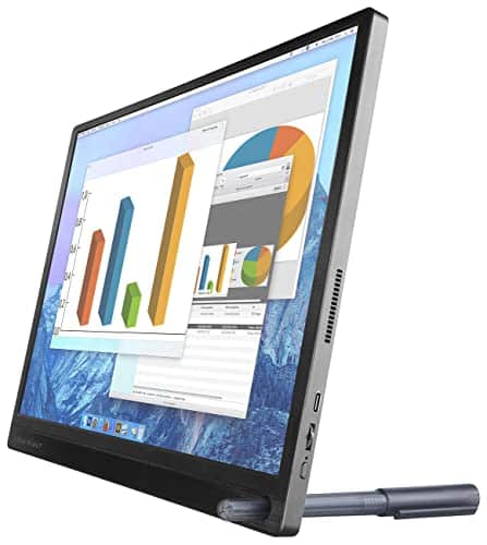 auvisio Display: Ultradünner Full-HD-IPS-Monitor, 39,6 cm (15,6"), USB-C, Mini-HDMI (Mobiler Monitor)