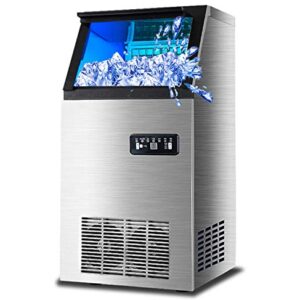 Edelstahl-Eismaschine, 70 LB 24-Stunden-Herstellung, unter der Theke/automatische Eismaschine für Restaurant-Bar-Cafés