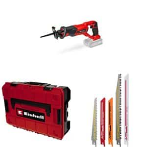 Einhell Akku-Universalsäge TE-AP 18/22 Li-Solo Power X-Change (18 V, Li-Ion, 2600 min-1 max. Hubzahl, max. 100 mm Schnitttiefe, ohne Akku, inkl. Koffer und Sägeblatt-Set)