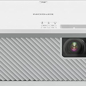 Epson EF-100W Android TV Edition, Kleiner, mobiler Projektor (3LCD-Projektor, max. 150 Zoll) Weiss