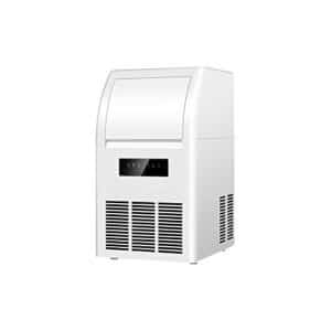 FBITE Ice Ice Maker Clear Operation Control Panel Edelstahl-Finish Tragbare und kompakte Eismaschine