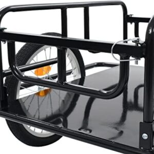 HACSYP Cargo-Fahrradanhänger, Fahrradanhänger, platzsparender Cargo-Anhänger, faltbar for Werkzeuge for Fahrräder, for den lokalen Pendelverkehr