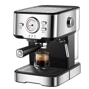 Halbautomatische Kaffeemaschine, Espressomaschine für den Haushalt, 1050 W, 20 bar Pumpendruck, mit Milchaufschäumer für Latte- und Cappuccino-Getränke