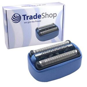 Hochwertiges Kombipack für Braun CoolTec CT2S CT2CC CT3CC CT3 CT4CC CT4S CT5CC CT5s CT6CC Typ 5676 Doppel-Scherfolie Messer Rasierklinge Ersatzteil