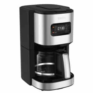 Krups KM480D Excellence Edelstahl Programmierbare Filterkaffeemaschine | 24-Stunden-Timer | Brühstärkeauswahl Wasserkopf | Pre-Infusion Modus | Anti-Tropf-System | 1,25 L Kapazität | 15 Tassen