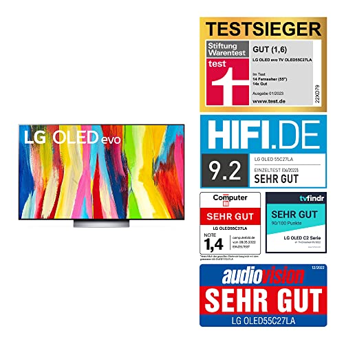 LG OLED55C27LA 139cm (55 Zoll) OLED evo Fernseher (Cinema HDR, 120 Hz ...