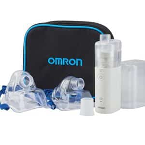 OMRON MicroAir U100 Inhalationsgerät - Geräuschloser, elektrischer Inhalator für zu Hause oder unterwegs - Zur Behandlung von Atemwegserkrankungen bei Erwachsenen und Kindern
