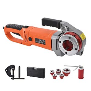 PHIDOL Elektrische Astscheren ZIT-KY01-50 Tragbarer elektrischer Hand-Rohreinfädler 2300W Industrie-Rohreinfädlermaschine mit 6-Matrizen-Elektrowerkzeug (Color : 220)