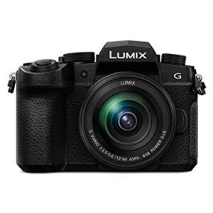 Panasonic DC-G91MEG-K Systemkamera mit 12-60 mm MFT Objektiv, 20 MP, Dual I.S., Hybrid-Kontrast-AF, 4K Fotokamera, schwarz