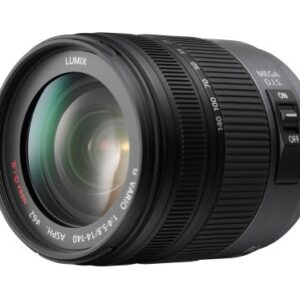Panasonic H-VS014140E Superzoom-Objektiv Lumix G Vario F4.0-5.8/14-140 mm (62 mm Filtergewinde, bildstabilisiert) schwarz