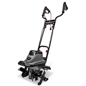 Racing RAC1050ET–1 Elektro Bodenhacke 1000W 36cm - Gartenfräse mit Ergonomischem Lenker - Arbeitsbreite 36cm -Tiefe 20cm - Motorfräse mit 4 Fräsmessern - Hackt Erde, Steine und Wurzeln
