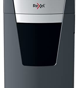 Rexel XP516+ Aktenvernichter mit Mikroschnitt, vernichtet bis zu 16 Blatt auf einmal, Sicherheitsstufe P5, Anti-Papierstau-Technologie, 85-Liter-Behälter, schwarz, Momentum Extra Serie, 2021516MCH