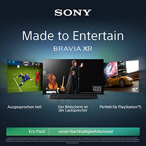 Sony BRAVIA XR | XR-65A80L | OLED | 4K HDR | Google TV | ECO Pack - unser Nachhaltigkeitskonzept | BRAVIA CORE | Perfekt für Playstation 5 | 24 + 12 Monate Herstellergarantie |