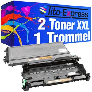 Tito-Express PlatinumSerie Multipack Trommel & 2 Toner-Patronen XXL Schwarz kompatibel mit Brother DR-2100 & TN-2120 HL-2140 HL-2150 HL-2150N HL-2170 HL-2170N HL-2170W DCP-7030 DCP-7040 /DCP-7045N MFC-7320