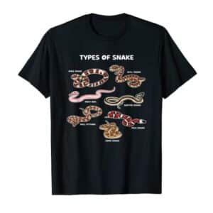 Types Of Snakes King Bull Strumpfband Maisschlange Ball Python Boa T-Shirt