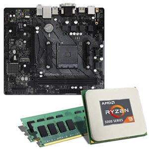 AMD Ryzen 9 5950X / ASRock B550M-HDV Mainboard Bundle / 32GB | CSL PC Aufrüstkit | AMD Ryzen 9 5950X 16x 3400 MHz, 32GB DDR4-RAM, GigLAN, 7.1 Sound, USB 3.1 | Aufrüstset | PC Tuning Kit