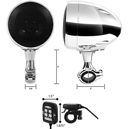 De Aileap SPK350X - 4-inch full range waterdichte Bluetooth stereo luidspreker De Aileap SPK350X - 4-inch full range waterdichte Bluetooth stereo luidspreker