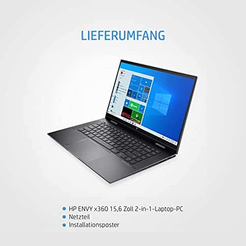 HP ENVY x360 15-eu0055ng 2in1 Convertible (AMD Ryzen 5 5500U, 8GB DDR4 ...