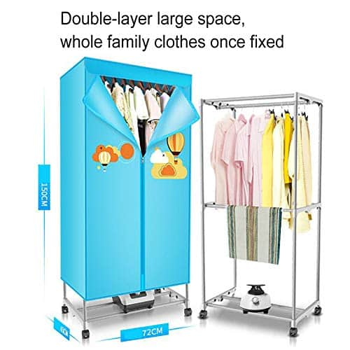 KiwiHood Tragbarer Wäschetrockner 1000W - Kompakter Kleiderständer Mit Heißluft Für Wohnung & Wohnheim