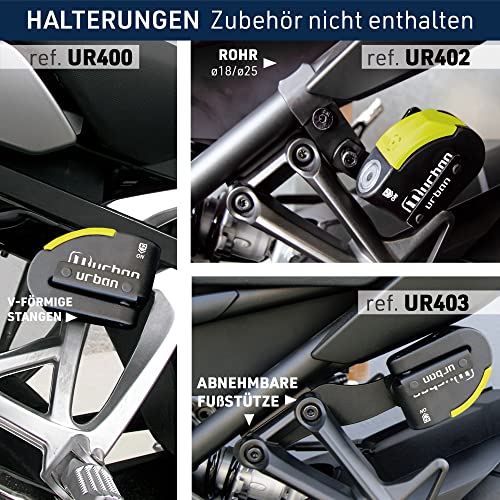 URBAN UR10 Approved Motorcycle Disc Lock 10 mm Acier trempé