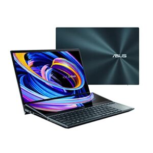 ASUS ZenBook Pro Duo 15 OLED UX582 Laptop, 15,6 Zoll OLED 4K Touch Display, i7-12700H, 16GB, 1TB, GeForce RTX 3070 Ti, ScreenPad Plus, Windows 11 Home, Celestial Blue, UX. 582ZW-AB76T
