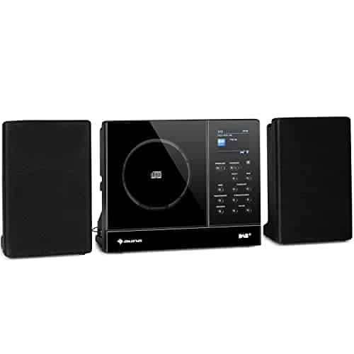 Auna KompaktStereoanlage mit CDPlayer, DAB+ & Bluetooth, 2 Lautsprechern, FM/DAB/DAB+ Digital