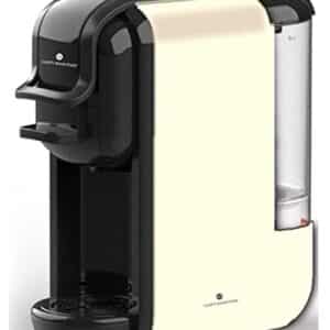 Efbe-Schott Kaffeeautomat mit 4 Aufsätzen, geeignet für Nespresso Dolce Gusto Senso-Pads & gemahlenen Kaffee Wassertank 0,6 Liter 1450 Watt Creme