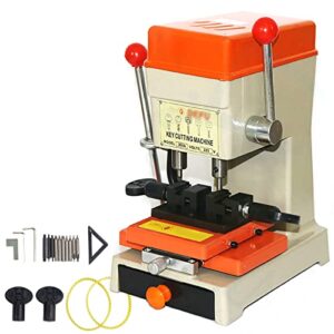 IXART Schlüsselkopiermaschine, 180W Professionelle Universal Schlüsselfräsmaschine Säulenbohrmaschine, Schlüsselfräse Schlüsselvervielfältiger Schlosser Werkzeug, Eingebaute Glühbirne