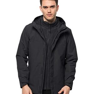 Jack Wolfskin Herren Altenberg 3-in-1 M Jacket, Schwarz, 3XL EU