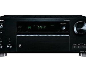 Onkyo TX-RZ710 (B) 7.2-Kanal-A/V-Netzwerk-Receiver (175 W/Kanal, THX Select2, DTS:X aufrüstbar, Dolby Atmos, AirPlay, 384 kHz/32-Bit D/A-Wandler, 8 HDMI-Eingänge/2 Ausgänge) schwarz