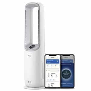 Philips 2-in-1-Ventilator und Luftreiniger. HEPA-Filter. Entfernt 99,97% der Partikel. Ideal für Allergie Saison. Leise und mit Fernbedienung, App & Alexa-Steuerung. Air Performer (AMF765/10)