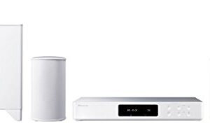 Pioneer FS-W50-W 2.1 Wireless Music System mit kabellosen Lautsprechern und Subwoofer (Multiroom, Heimkino, WLAN, Bluetooth, Streaming, Musik Apps (Tidal, Spotify und Deezer), Internetradio) Weiss