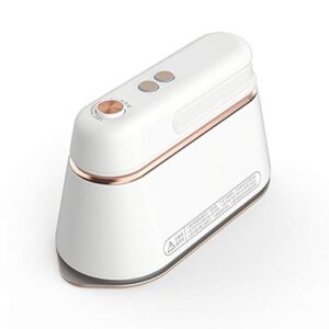 RENXR Hängende Bügelmaschine Wäschedampfer Handheld 1000W Home Kleines Dampfbügeleisen Tragbares trockenes nasses Doppelbügeln 6 Löcher für Dampf,Weiß