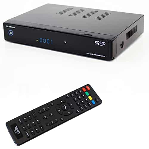 XORO HRS 9194 Récepteur Satellite DVB-S2 FullHD PVR Ready 2 Enregistrements Simultanés, Timeshift, EPG, Lecteur Multimédia USB 2.0, 12 Ports